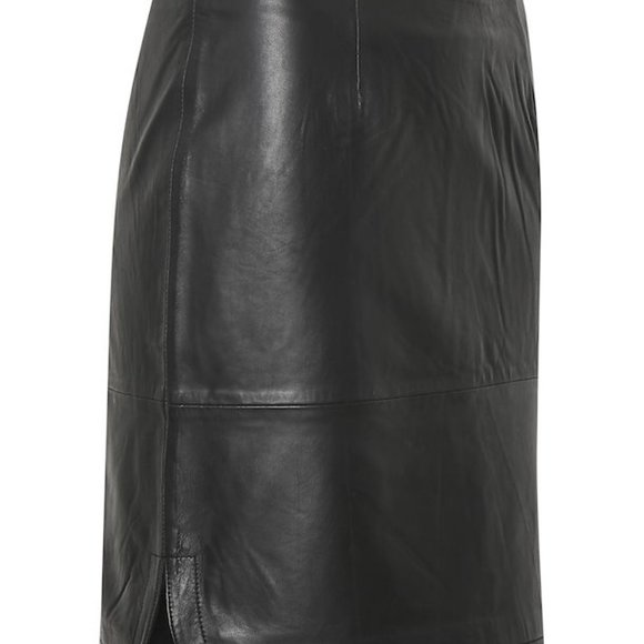 BLACK LEATHER MINI    BY "PART TWO"  FROM COPENHAGEN - Picture 3 of 9